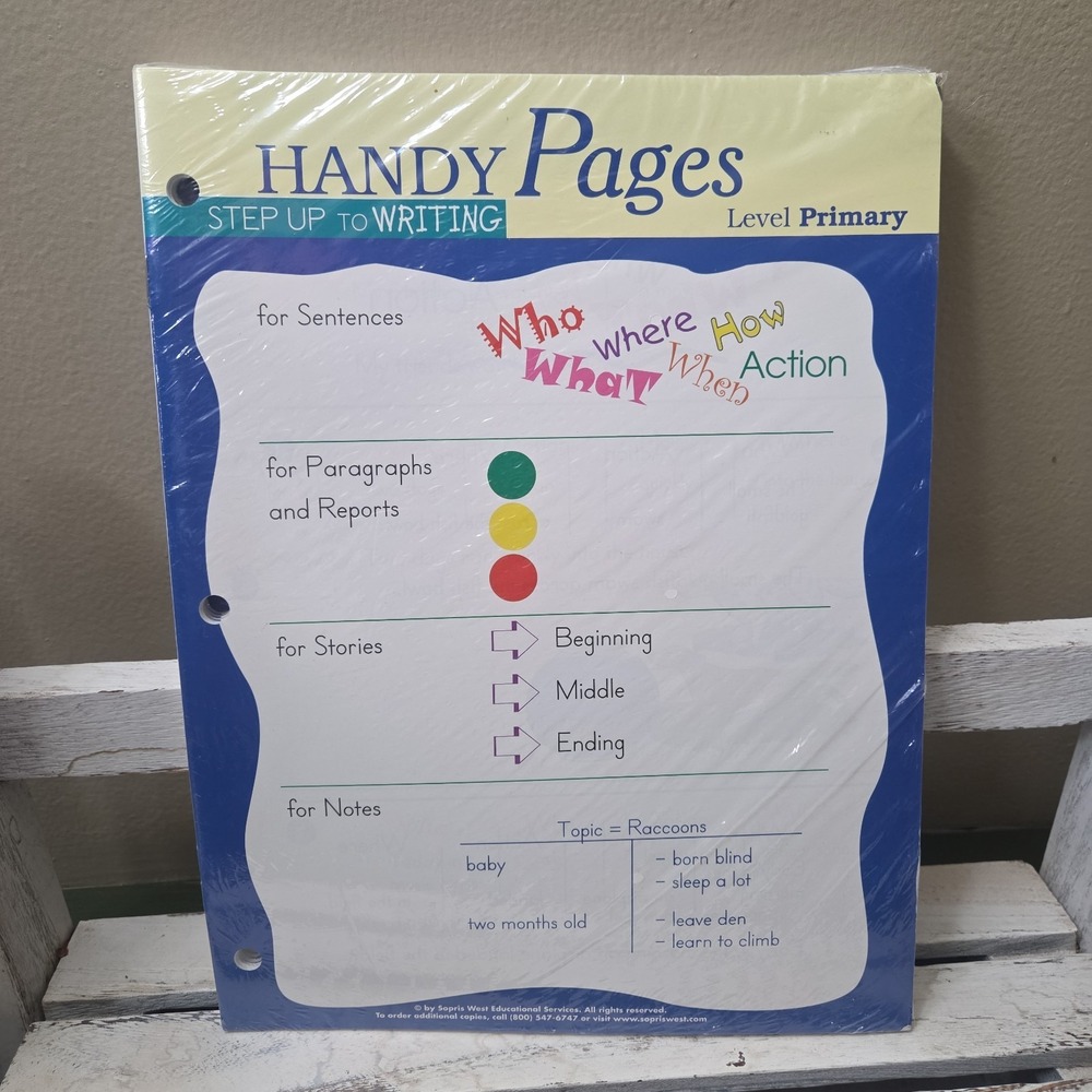 Pack 10 Handy Pages Step Up to Writing Level Primary Educational Curriculum New